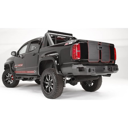 Fab Fours 15-18 COLORADO/CANYON PREMIUM REAR BUMPER MATTE BLACK CC15-W3350-1